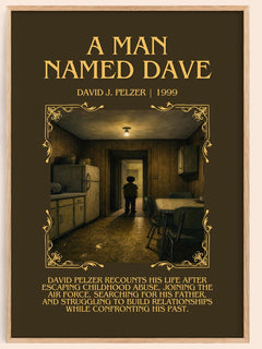 A man named Dave Minimalist Book Poster by David J. Pelzer – image 1