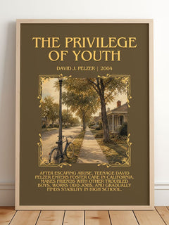 The Privilege of Youth Minimalist Book Poster by David J. Pelzer – image 2