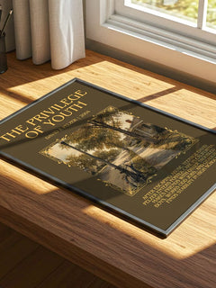 The Privilege of Youth Minimalist Book Poster by David J. Pelzer – image 4