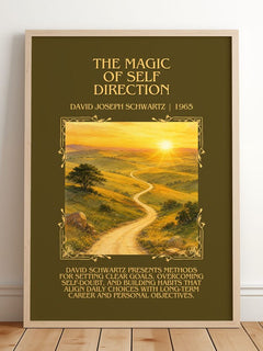 Magic of Self Direction Minimalist Book Poster by D. Schwartz – image 2