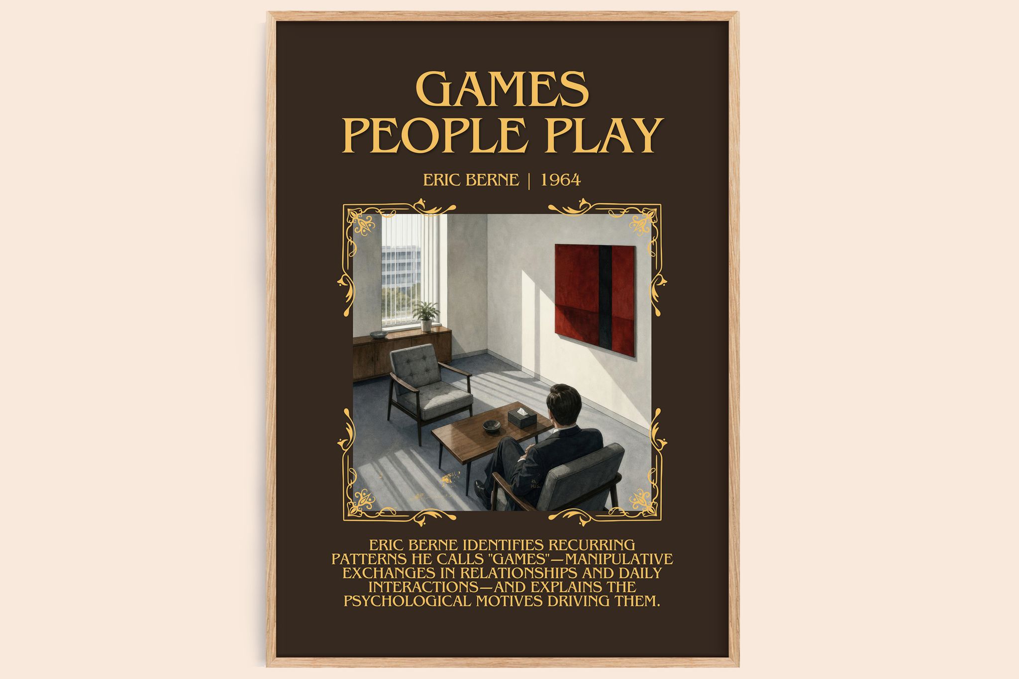 Games People Play Minimalist Book Poster by Eric Berne