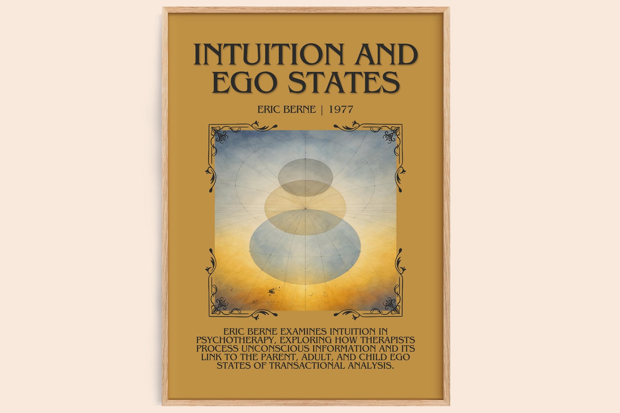Intuition and ego states Minimalist Book Poster by Eric Berne