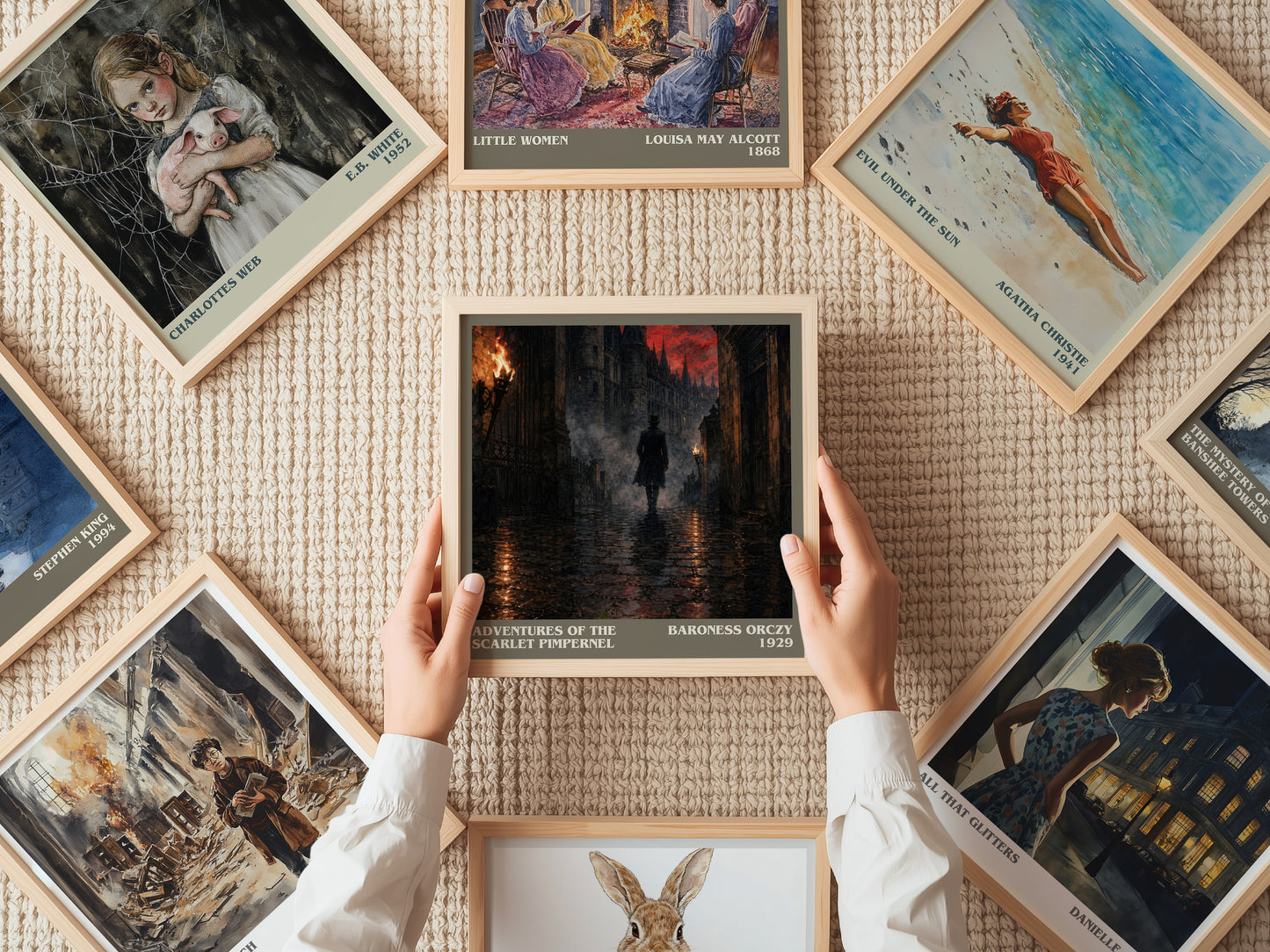 Adventures Of The Scarlet Pimpernel literary book poster framed on wall – adventure wall art