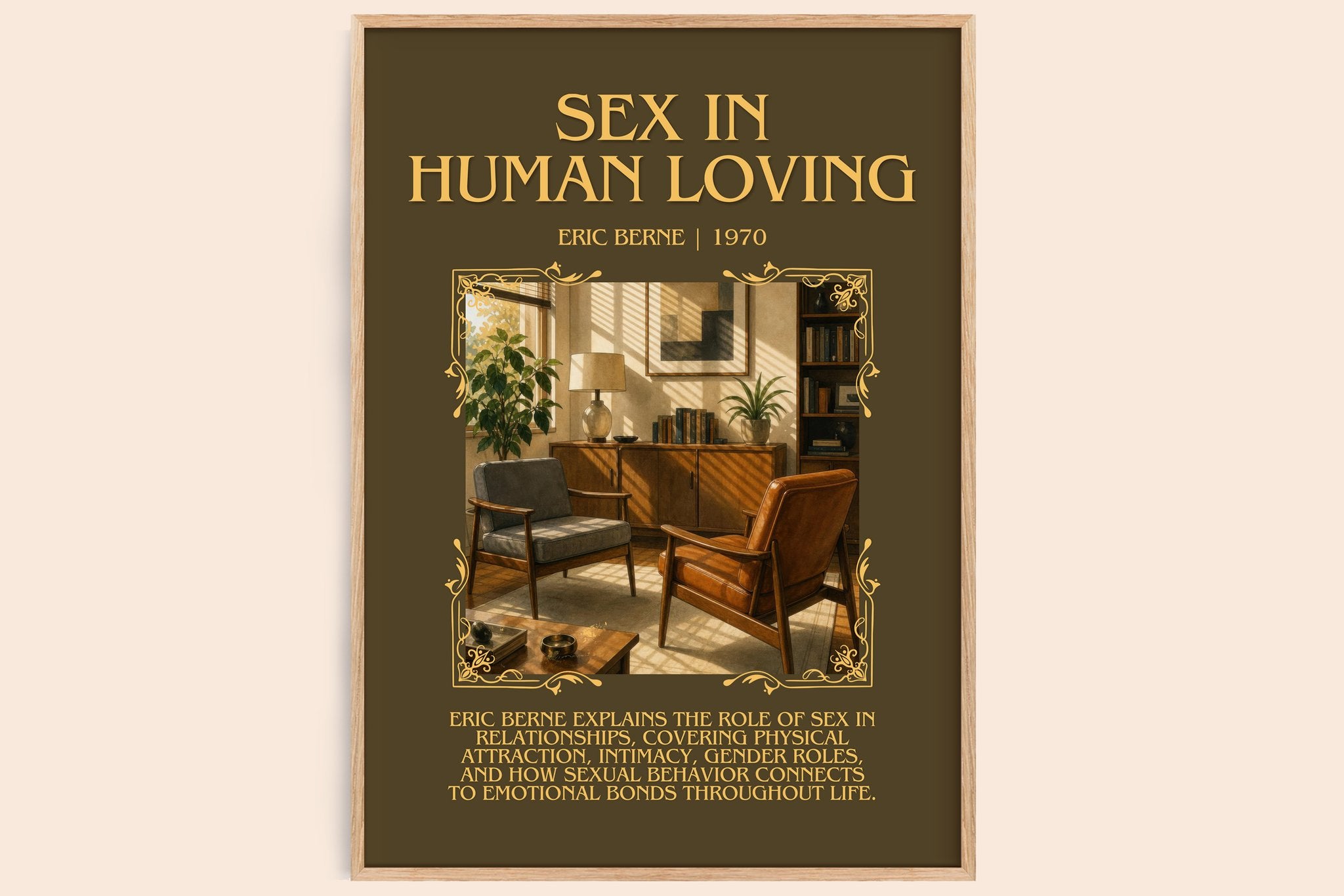 Sex in human loving Minimalist Book Poster by Eric Berne