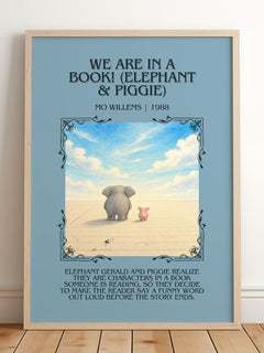 We Are in a Book! (Elephant & Piggie) Minimalist Book Poster – M. – image 2