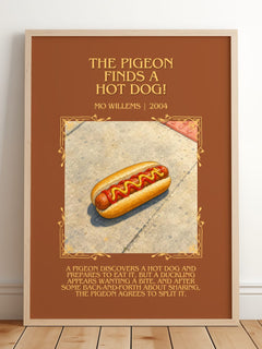 The Pigeon finds a hot dog! Minimalist Book Poster by Mo Willems – image 2