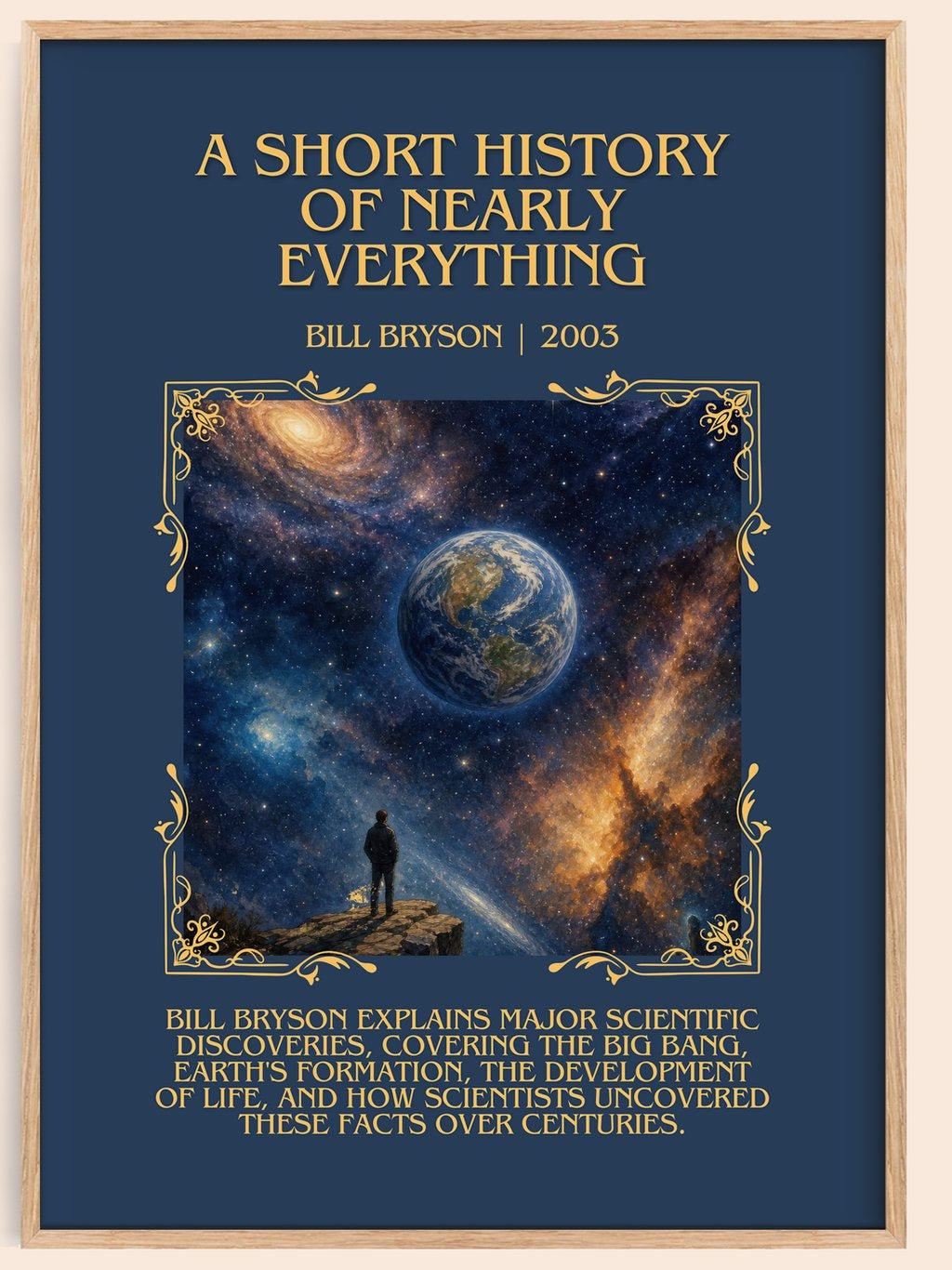 short history of nearly everything Minimalist Book Poster by B. Bryson – book poster
