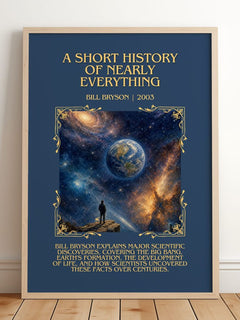 short history of nearly everything Minimalist Book Poster by B. Bryson – image 2