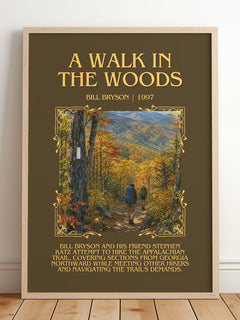 A Walk in the Woods Minimalist Book Poster by Bill Bryson – image 2