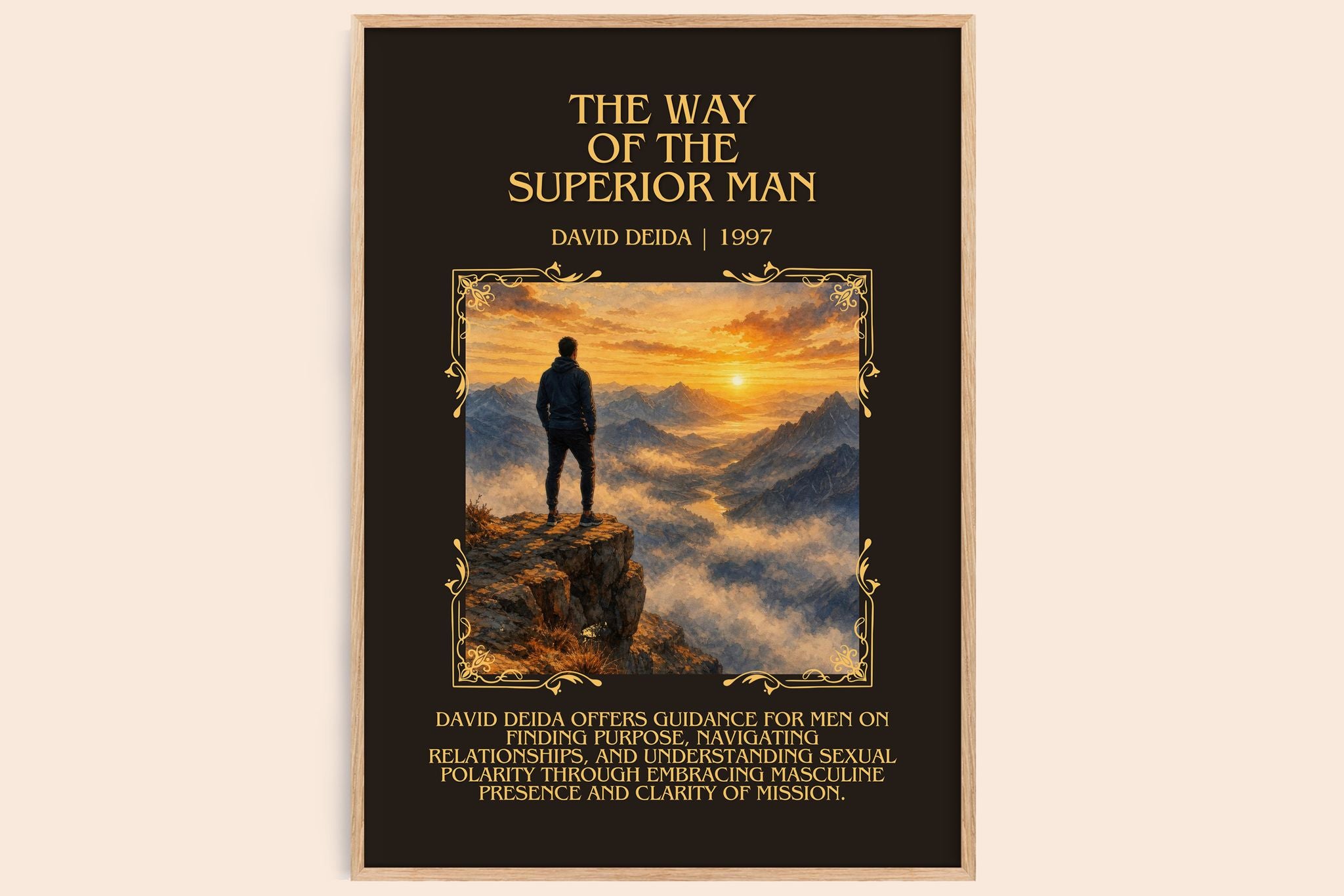 The way of the superior man Minimalist Book Poster by David Deida