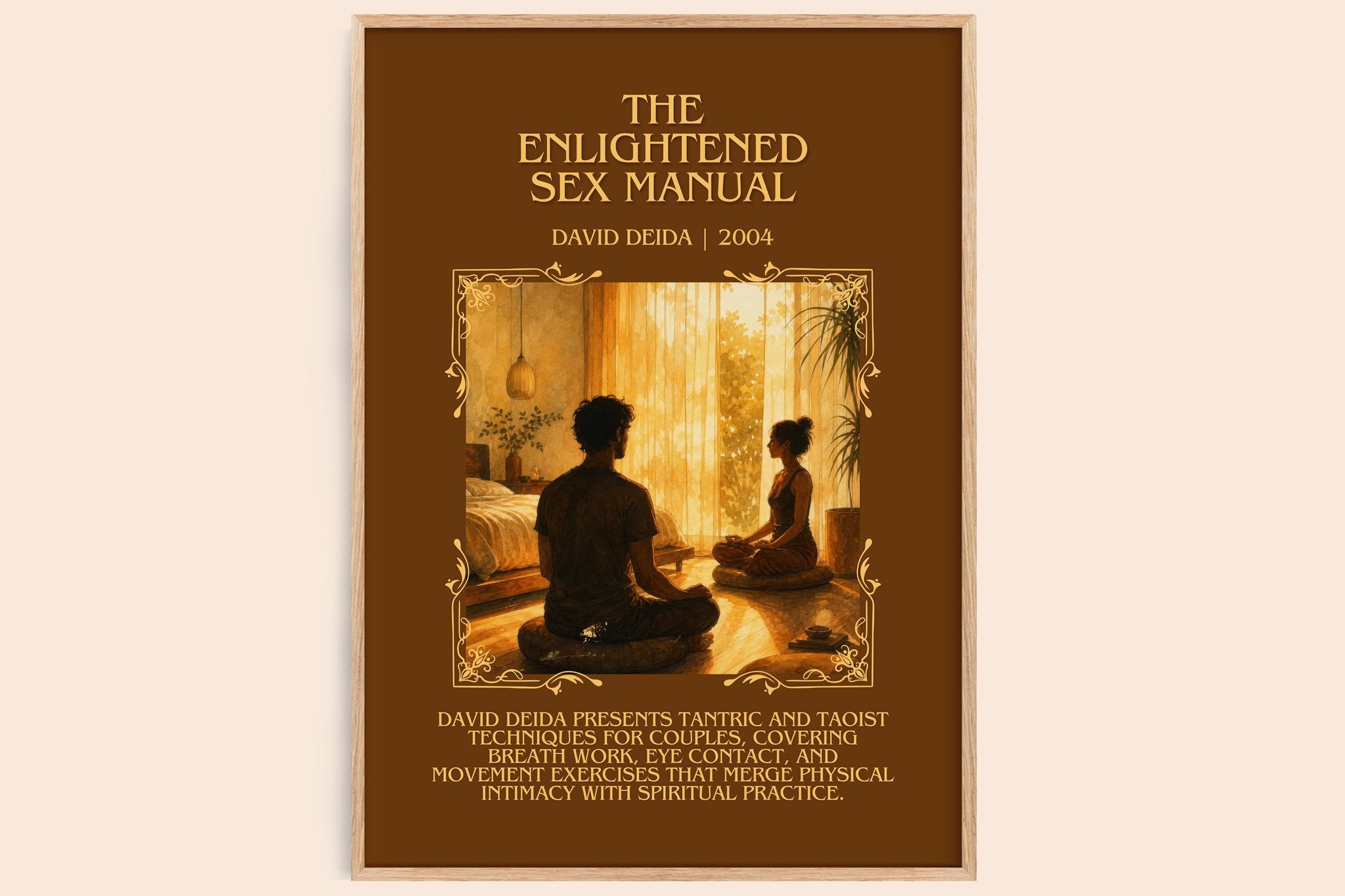 The Enlightened Sex Manual Minimalist Book Poster by David Deida