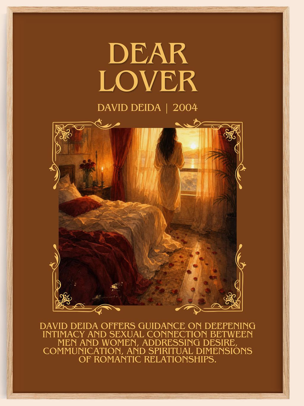 Dear Lover Minimalist Book Poster by David Deida – book poster