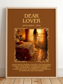 Dear Lover Minimalist Book Poster by David Deida – image 2