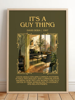 It's a guy thing Minimalist Book Poster by David Deida – image 2