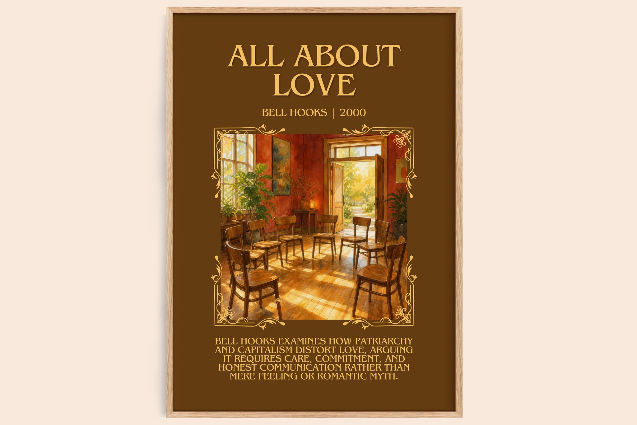 All About Love Minimalist Book Poster by Bell Hooks