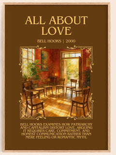 All About Love Minimalist Book Poster by Bell Hooks – image 1