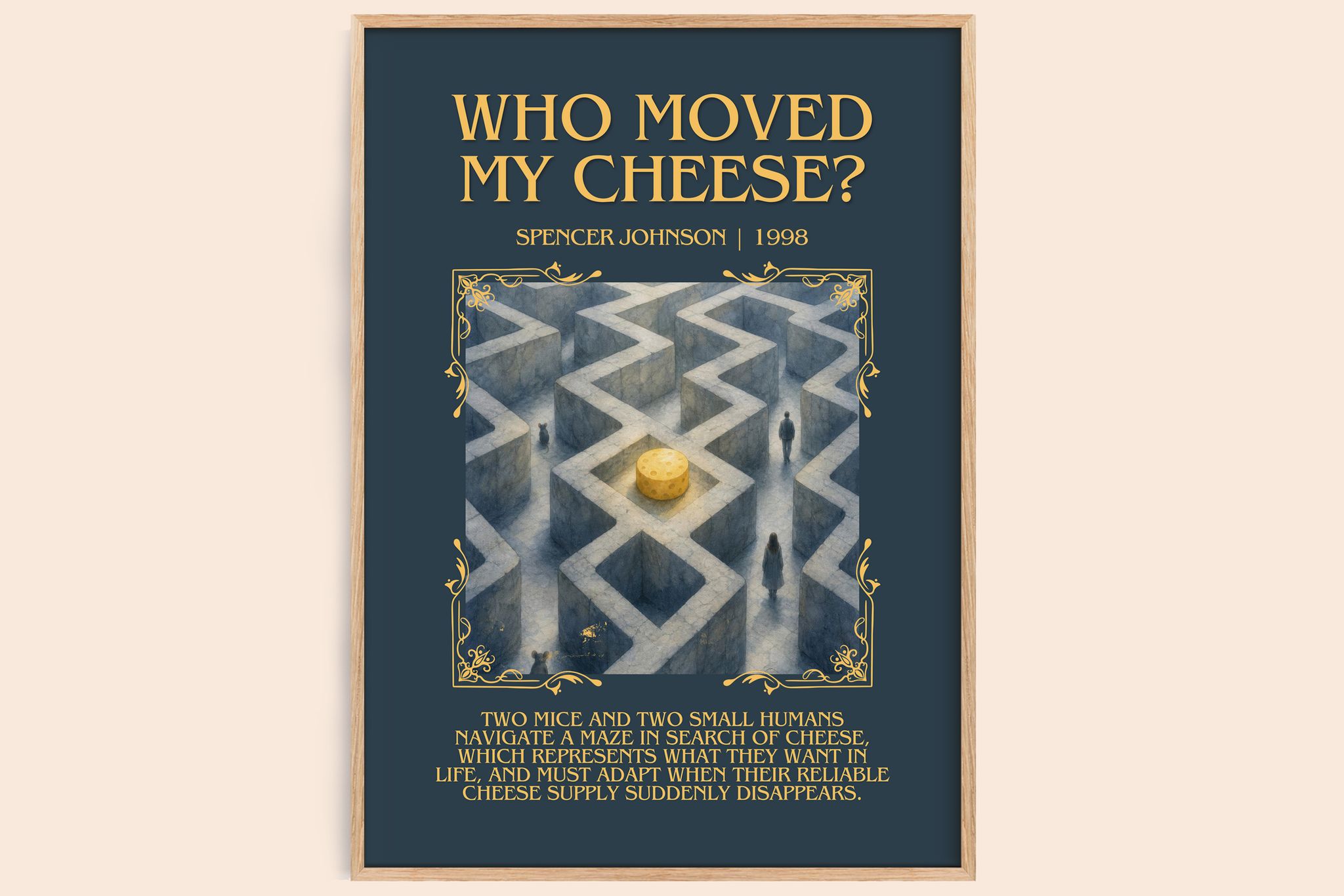 Who Moved My Cheese? Minimalist Book Poster by Spencer Johnson