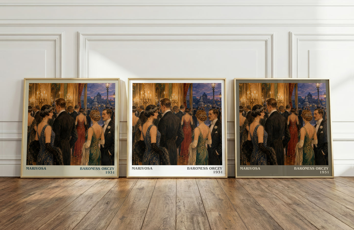 Marivosa literary art print colour and style options – Baroness Orczy book art