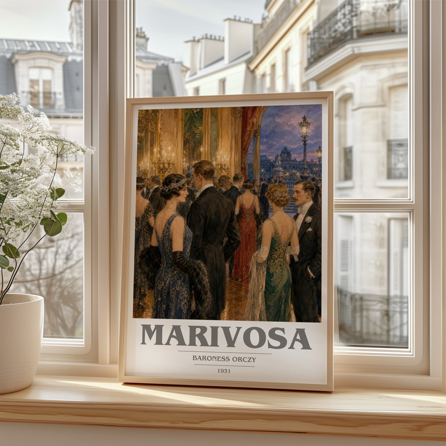 Marivosa book cover poster colour and style options – Baroness Orczy book art