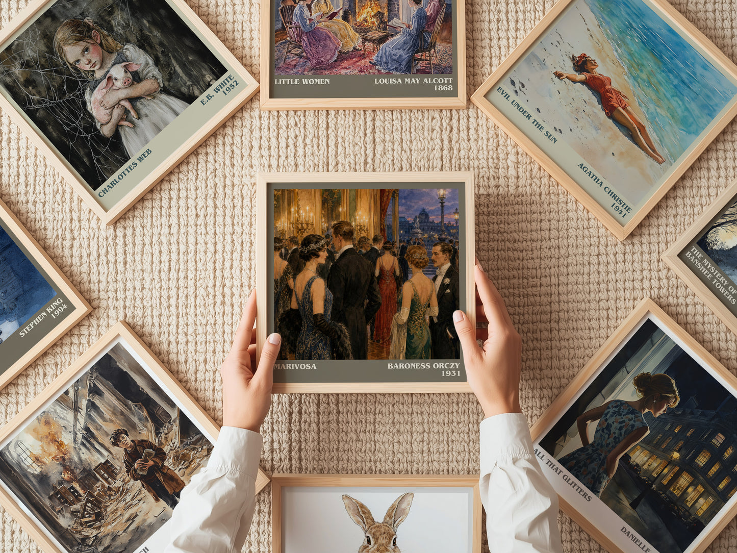 Marivosa literary book poster framed on wall – adventure wall art