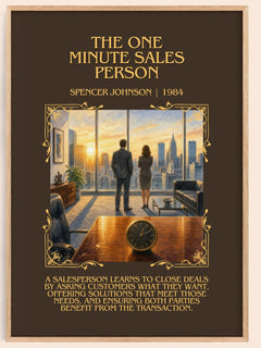 The one minute sales person Minimalist Book Poster by Spencer Johnson – image 1
