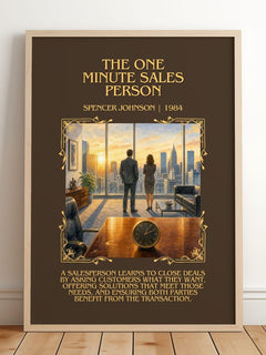 The one minute sales person Minimalist Book Poster by Spencer Johnson – image 2