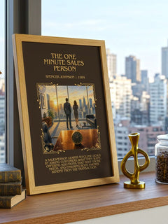 The one minute sales person Minimalist Book Poster by Spencer Johnson – image 3