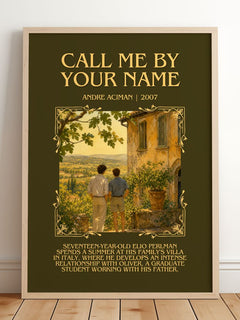 Call Me by Your Name Minimalist Book Poster by André Aciman – image 2