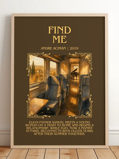 Find Me Minimalist Book Poster by André Aciman – image 2
