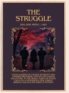 The Struggle Minimalist Book Poster by Lisa Jane Smith – image 1