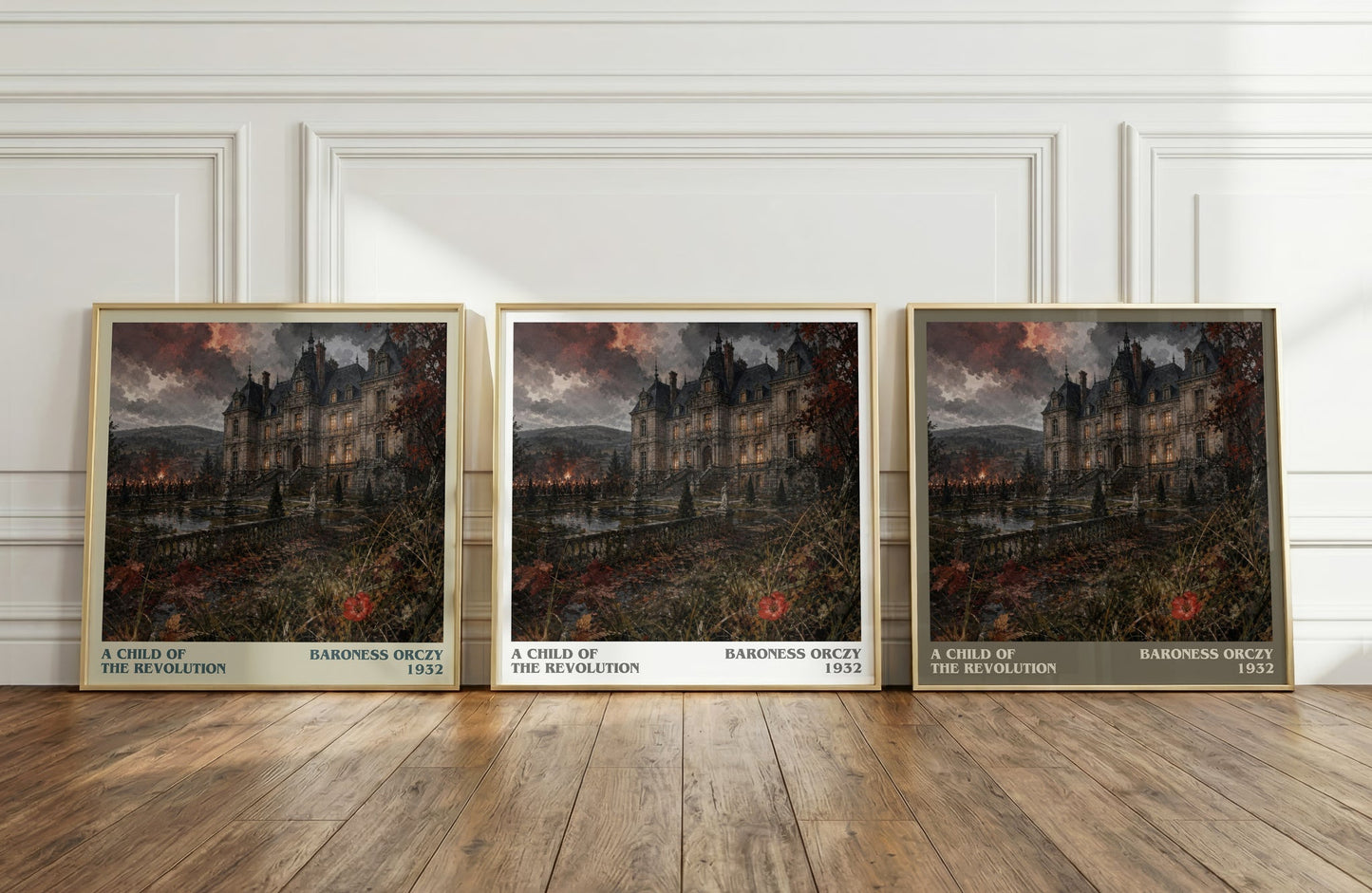 A Child Of The Revolution literary art print colour and style options – Baroness Orczy book art