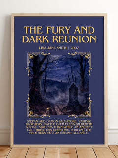 The Fury and Dark Reunion Minimalist Book Poster by Lisa Jane Smith – image 2