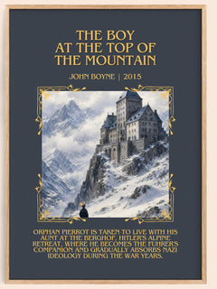 Boy at the Top of the Mountain Minimalist Book Poster by John Boyne – image 1