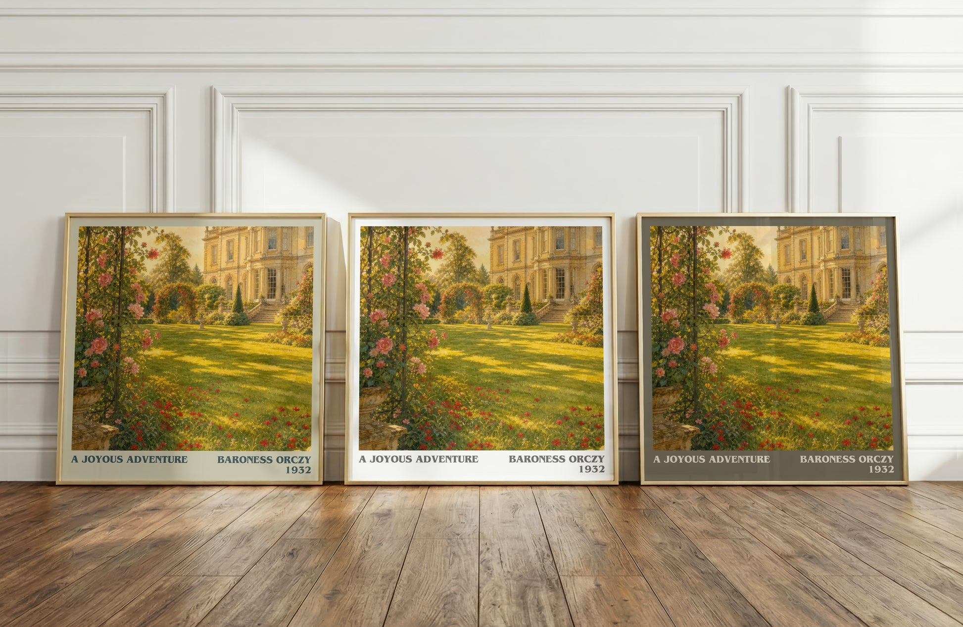 A Joyous Adventure literary art print colour and style options – Baroness Orczy book art