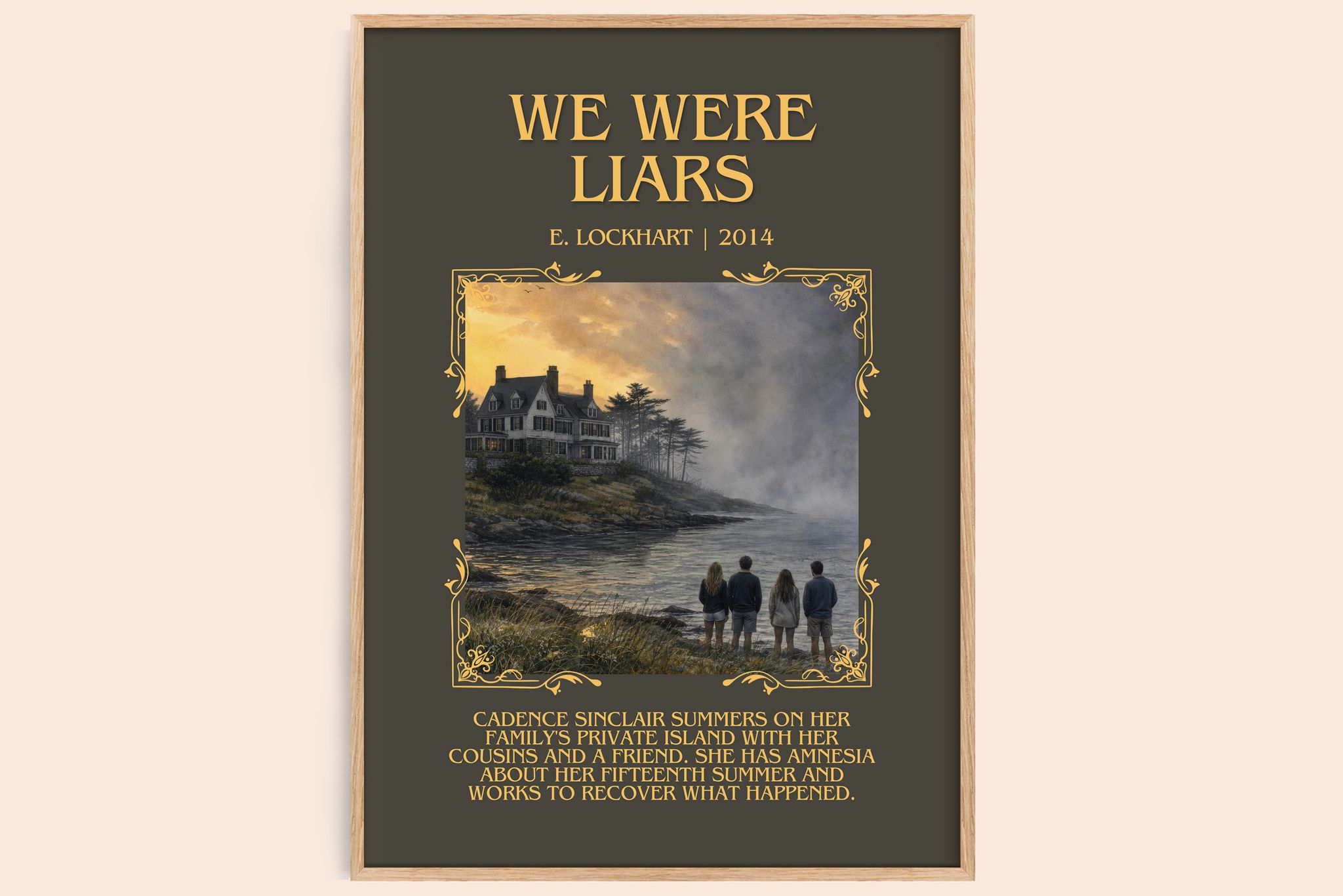 We Were Liars Minimalist Book Poster by E. Lockhart