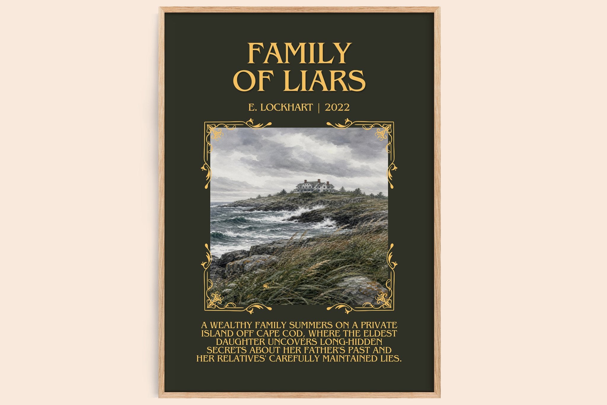Family of Liars Minimalist Book Poster by E. Lockhart