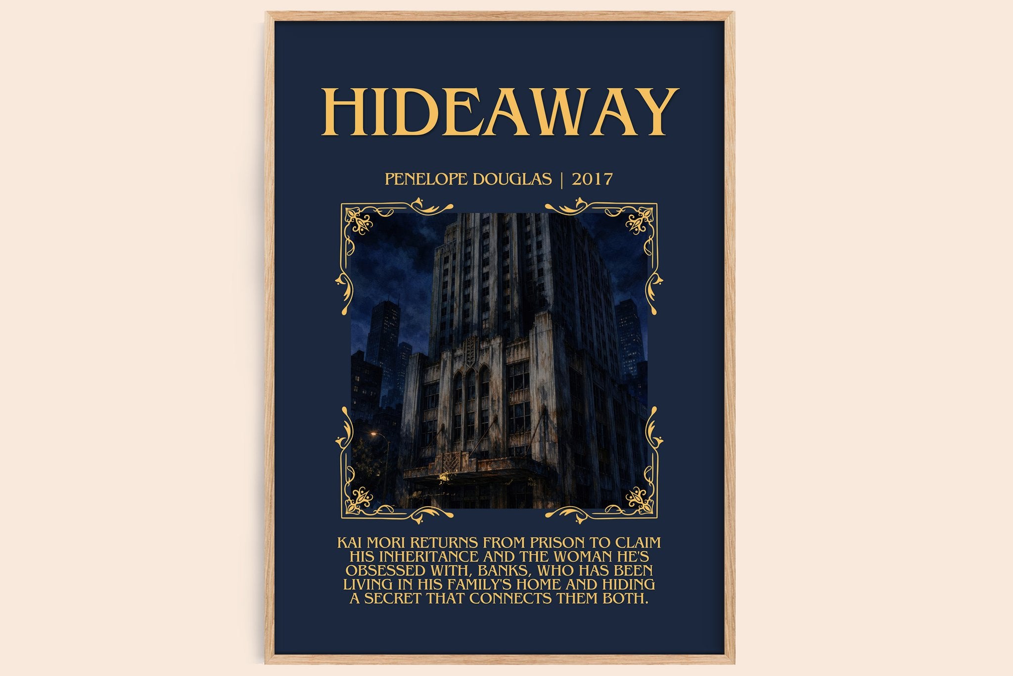 Hideaway Minimalist Book Poster by Penelope Douglas