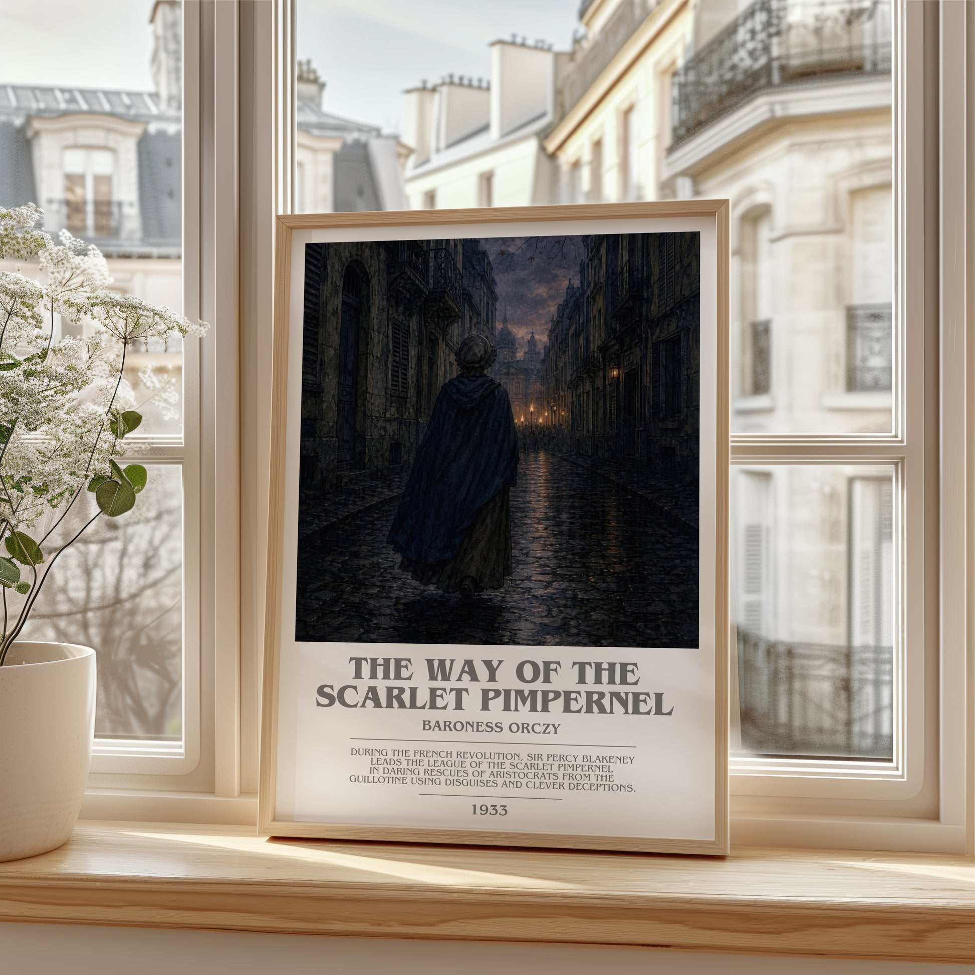 The Way Of The Scarlet Pimpernel bookish poster colour and style options – Baroness Orczy book art
