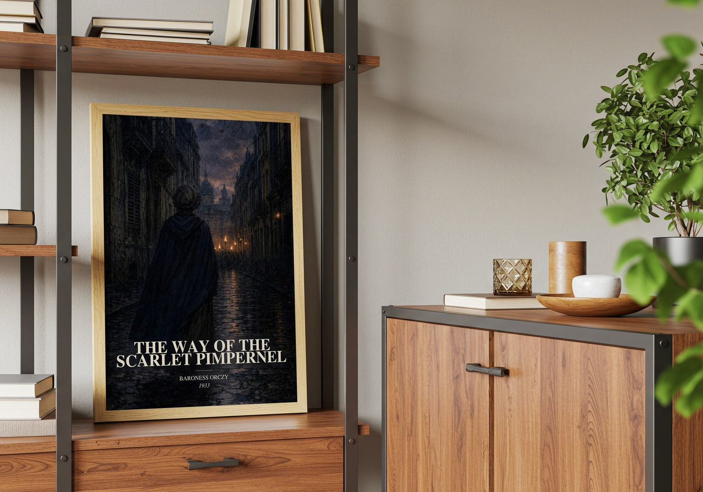 The Way Of The Scarlet Pimpernel book watercolour illustration paper finish options – matte satin gloss
