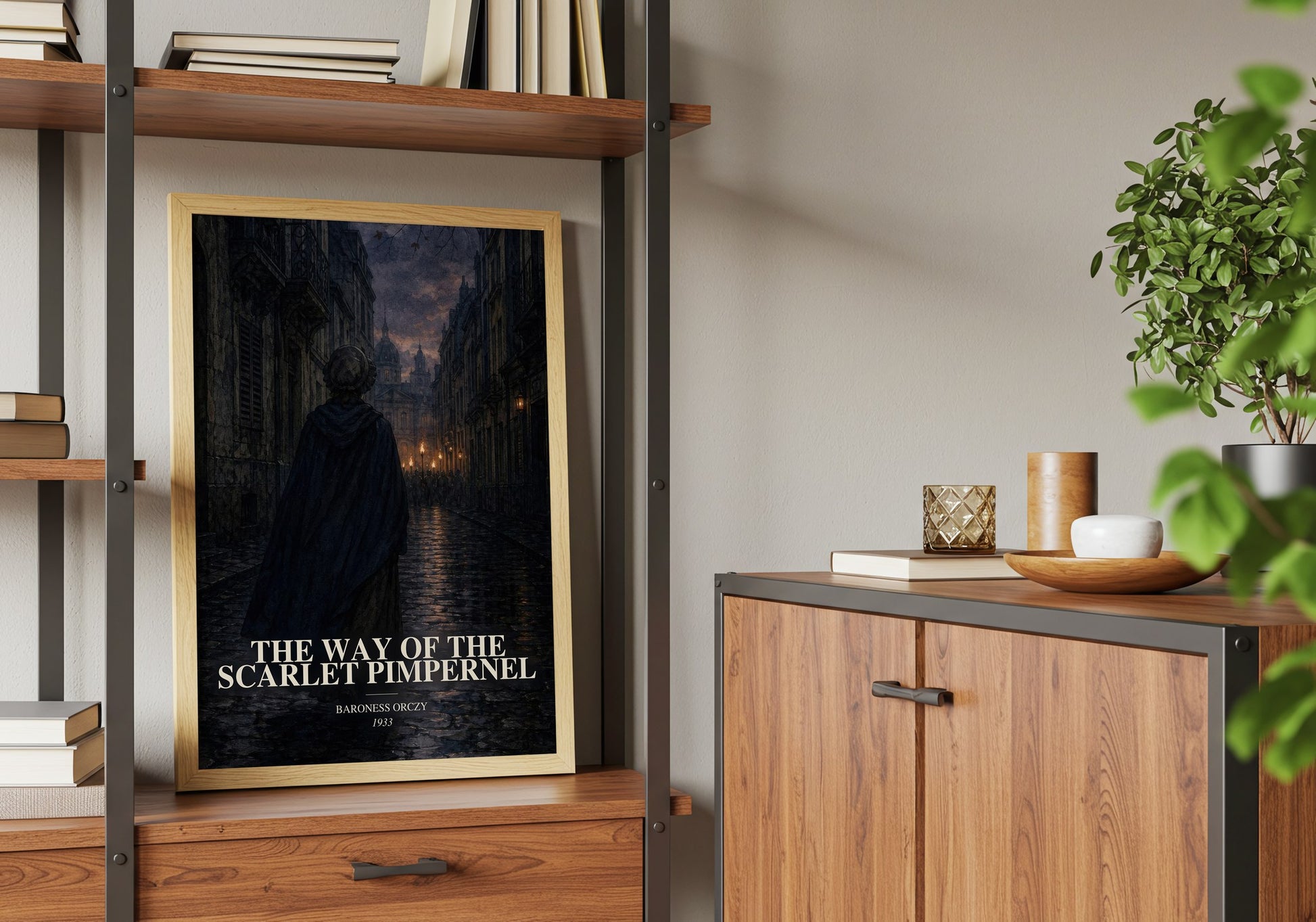 The Way Of The Scarlet Pimpernel book watercolour illustration paper finish options – matte satin gloss