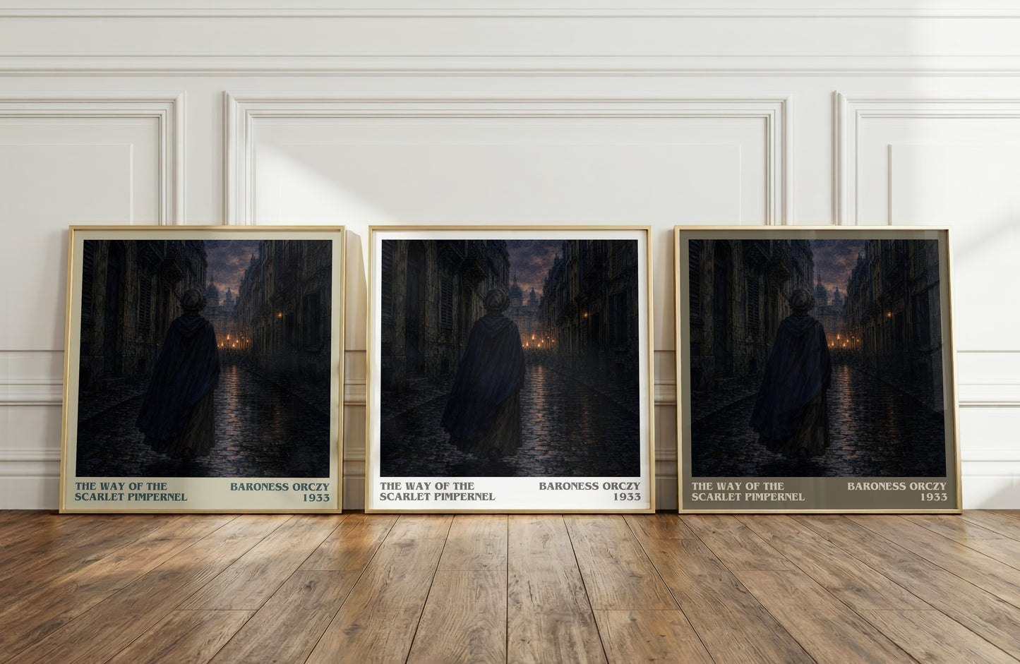 The Way Of The Scarlet Pimpernel literary art print colour and style options – Baroness Orczy book art