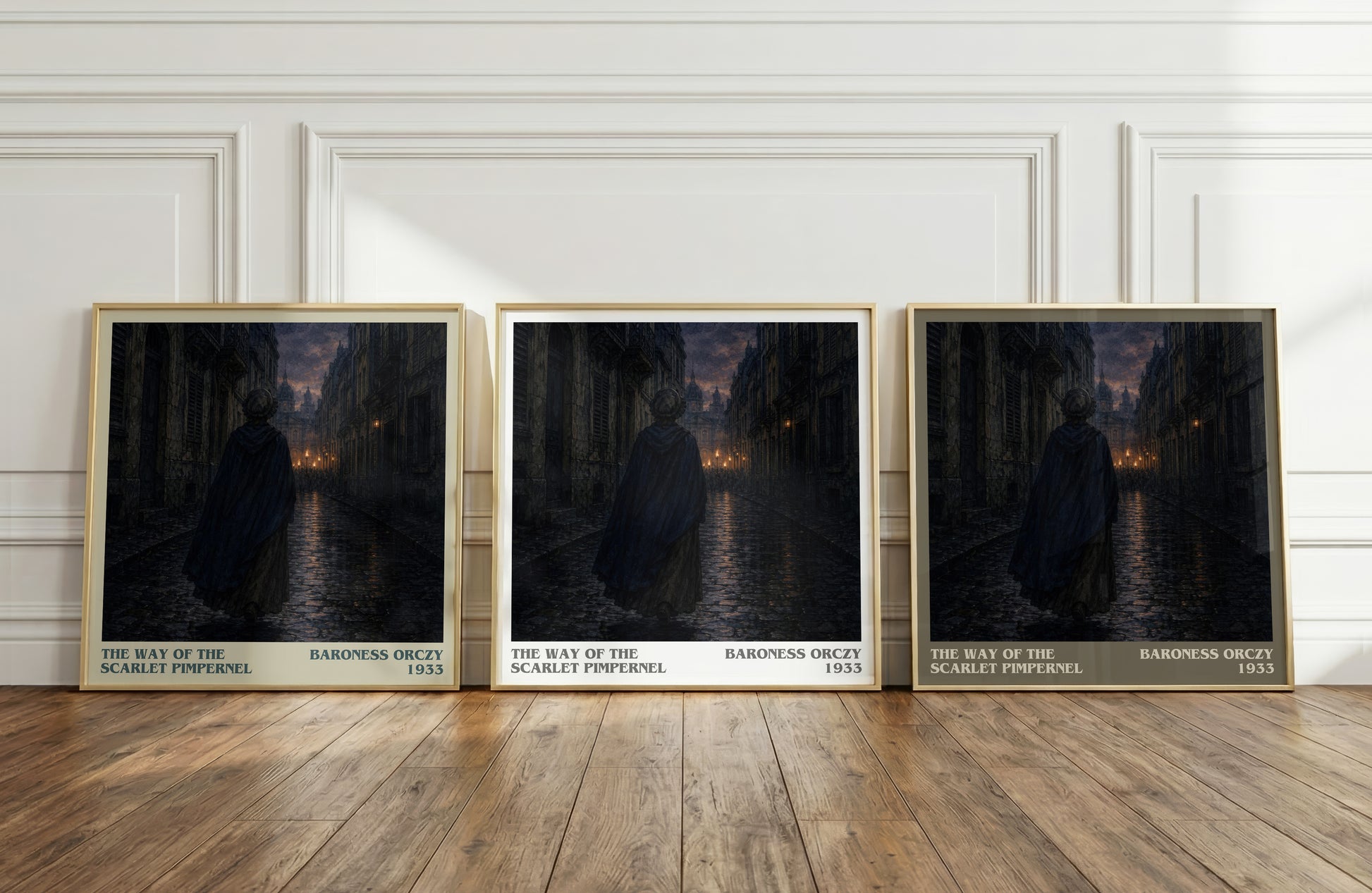 The Way Of The Scarlet Pimpernel literary art print colour and style options – Baroness Orczy book art