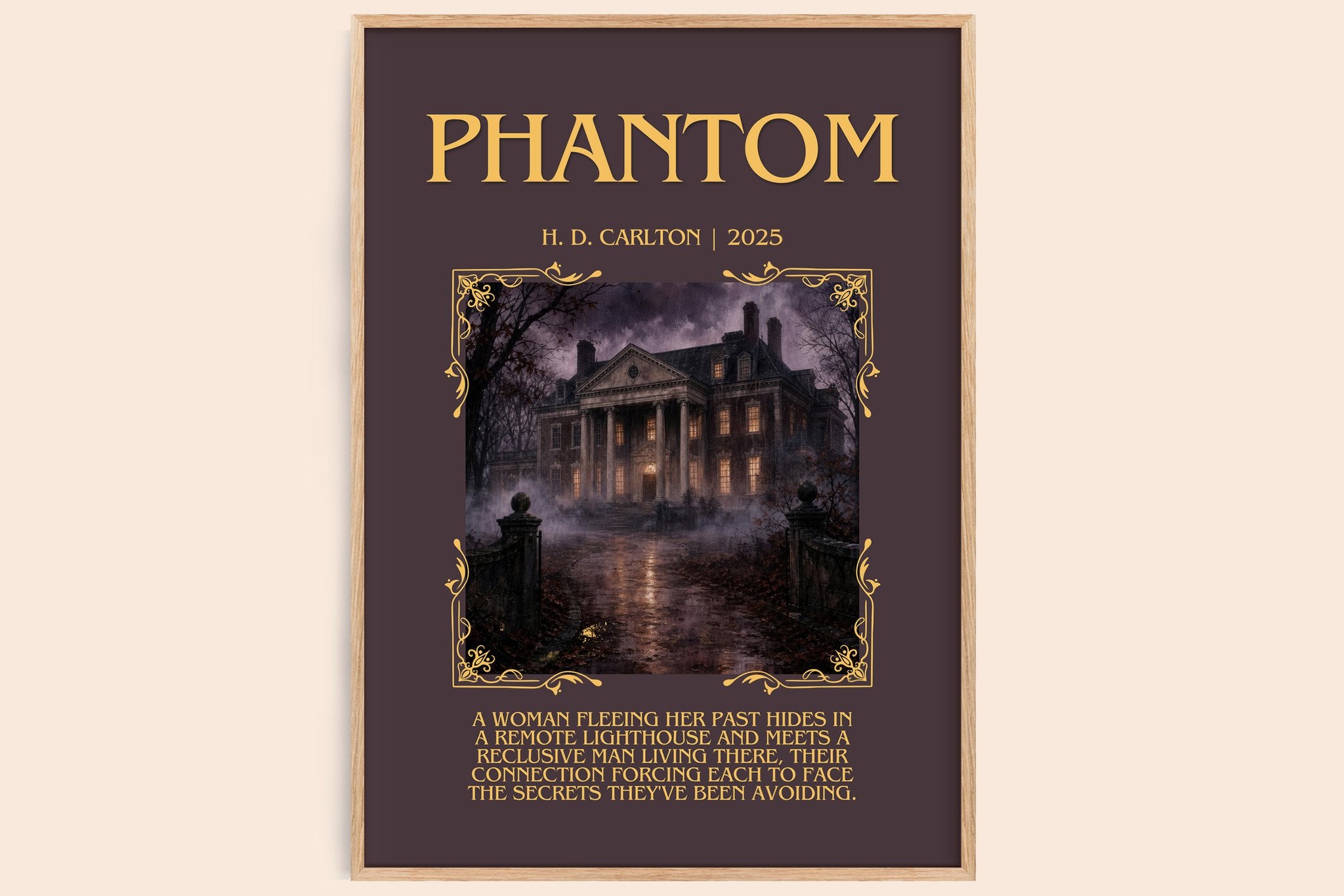 Phantom Minimalist Book Poster by H. D. Carlton