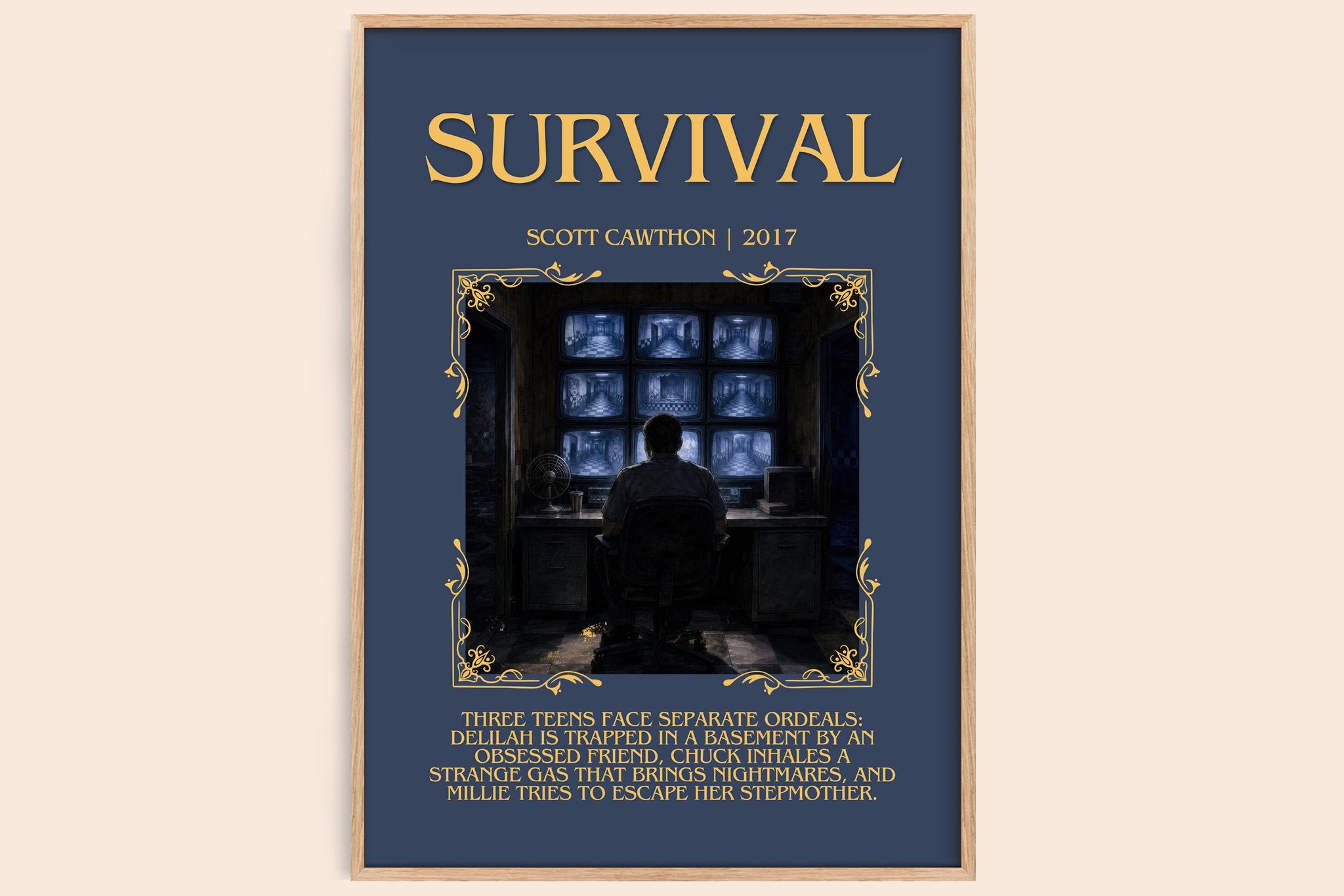 Survival Minimalist Book Poster by Scott Cawthon