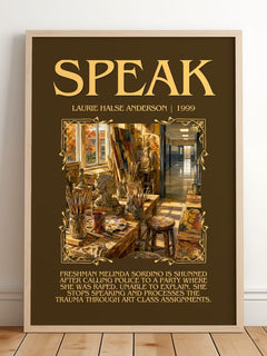 Speak Minimalist Book Poster by Laurie Halse Anderson – image 2