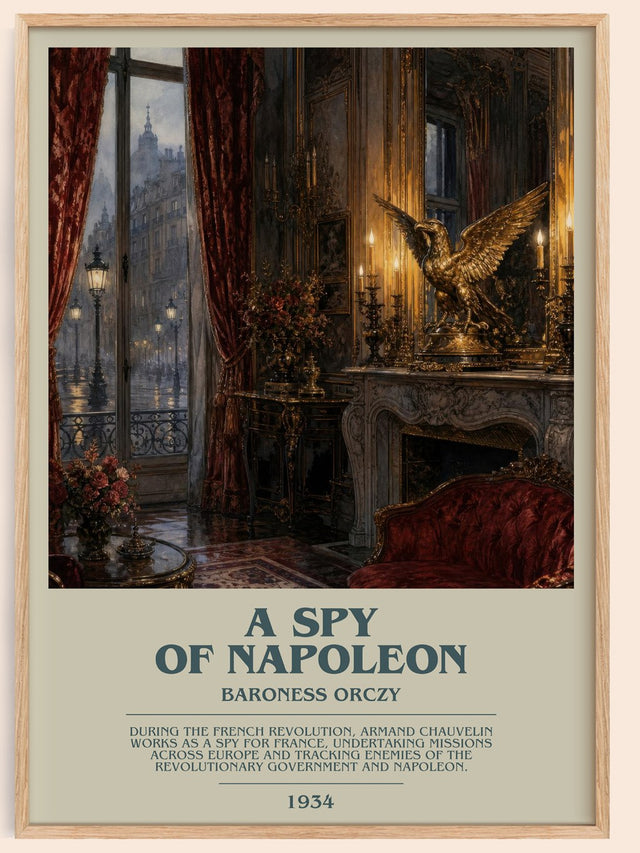 A Spy Of Napoleon Bookish Wall Art by Baroness Orczy