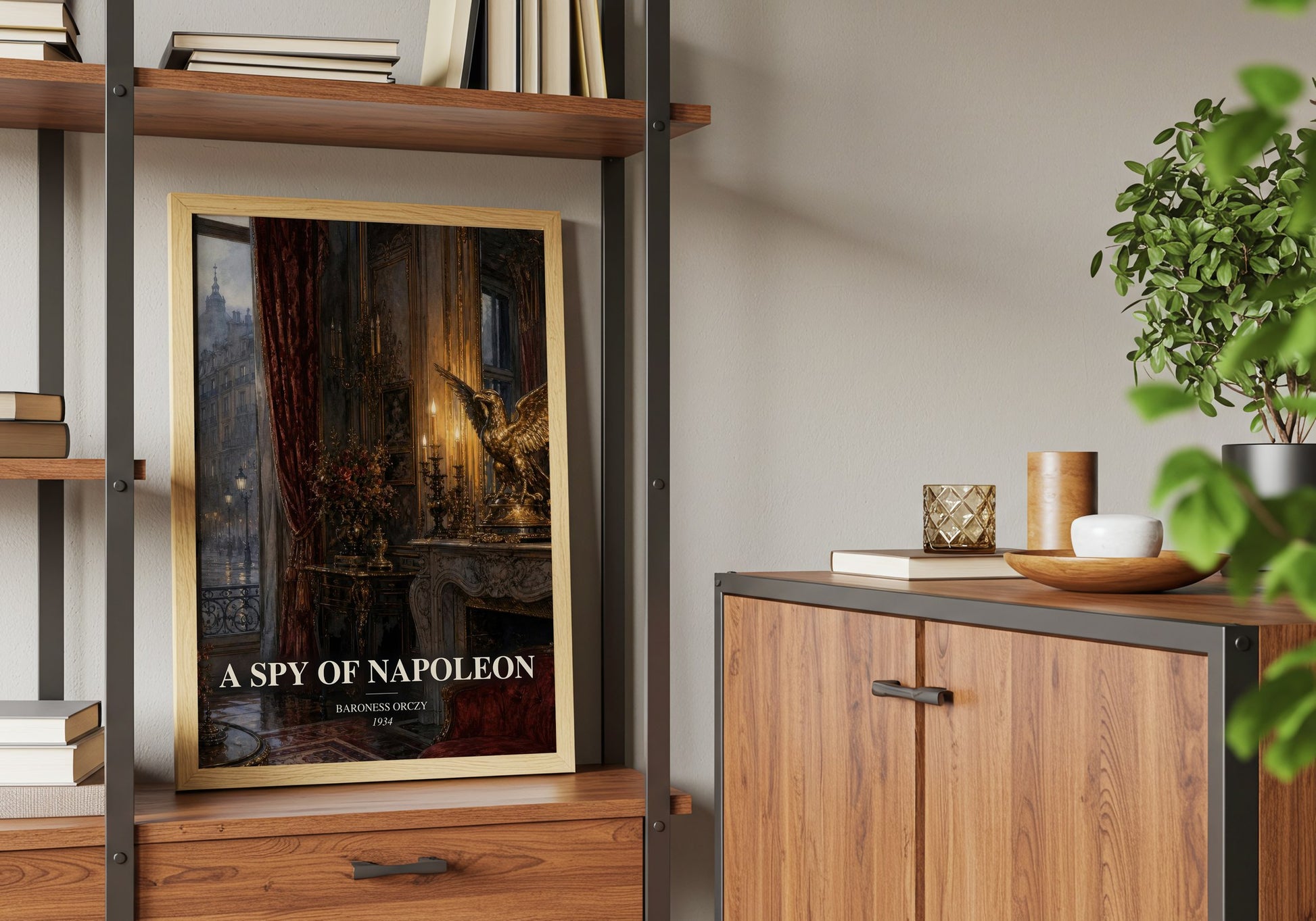 A Spy Of Napoleon book watercolour illustration paper finish options – matte satin gloss