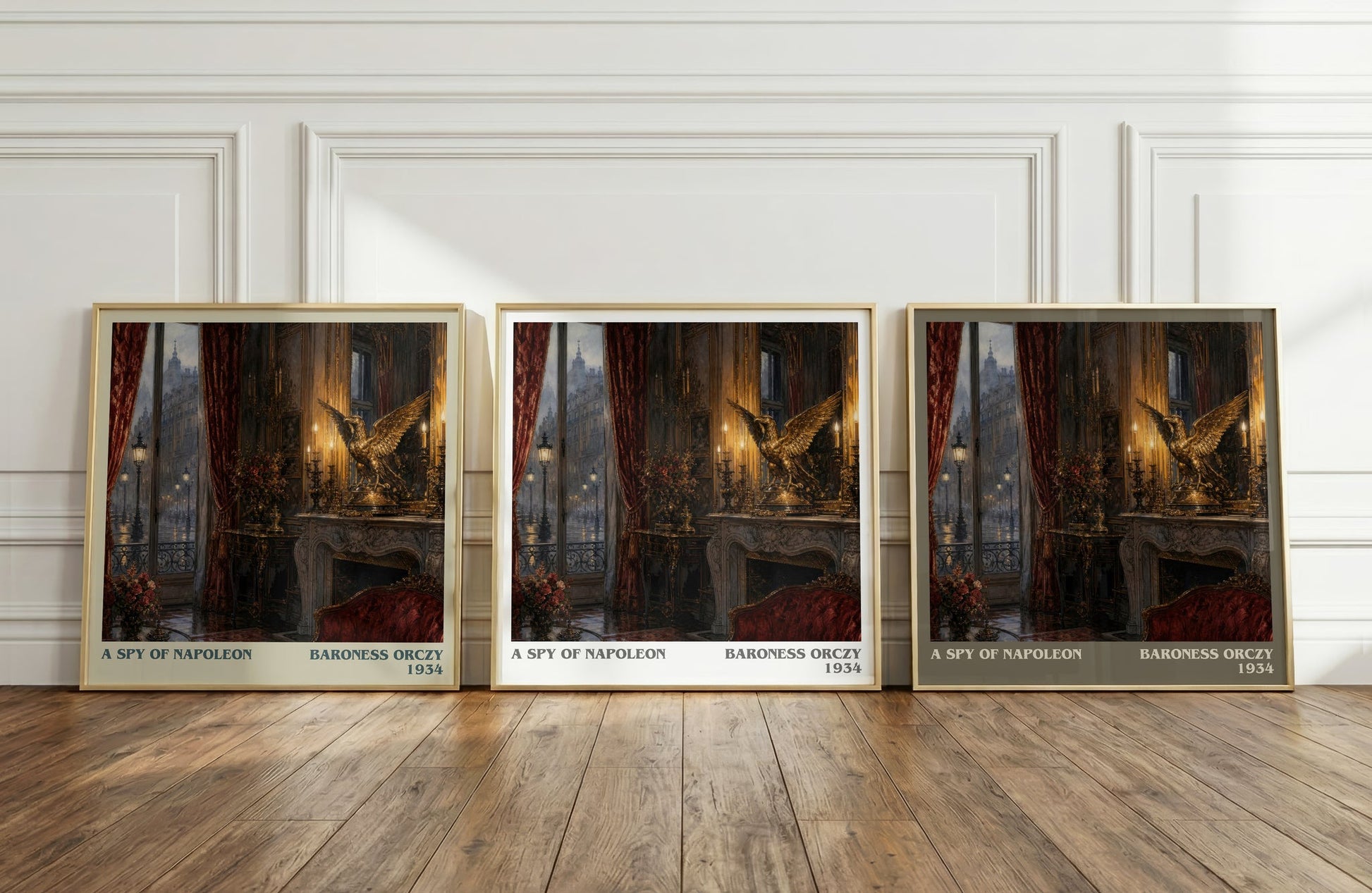A Spy Of Napoleon literary art print colour and style options – Baroness Orczy book art