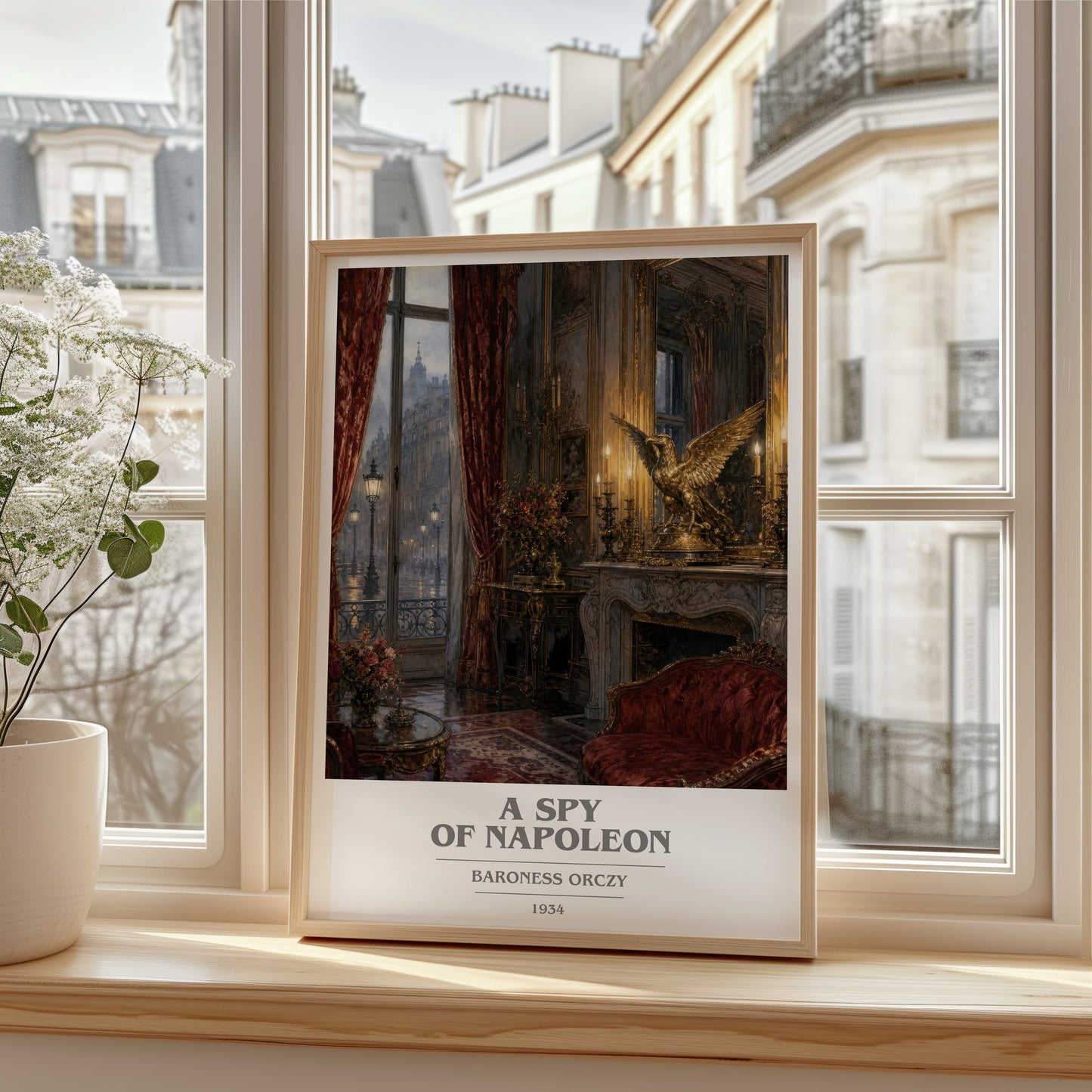 A Spy Of Napoleon book cover poster colour and style options – Baroness Orczy book art