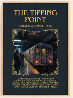The Tipping Point Minimalist Book Poster by Malcolm Gladwell – image 1